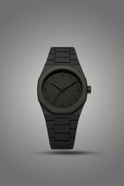 Men’s Matte Black Minimalist Wristwatch
