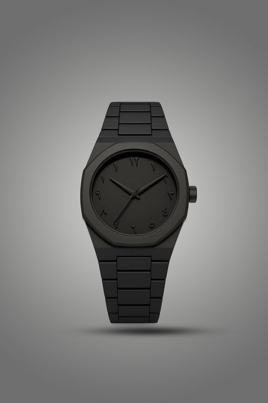 Men’s Matte Black Minimalist Wristwatch